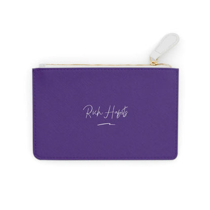 Purple Mini Clutch Bag - 6.3” x 4” / White - Bags