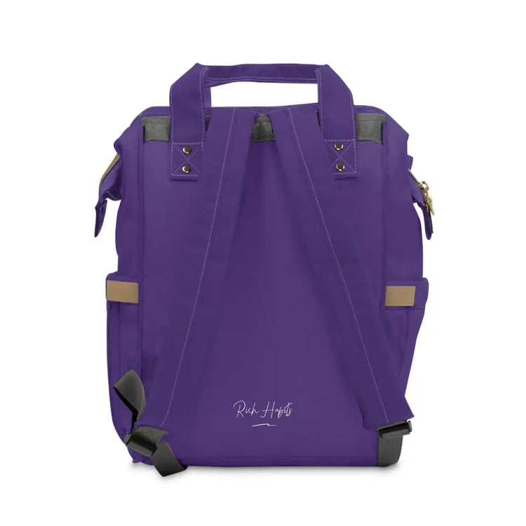 Purple Multifunctional Diaper Backpack - 15.0 × 10.8 6.7’’ -