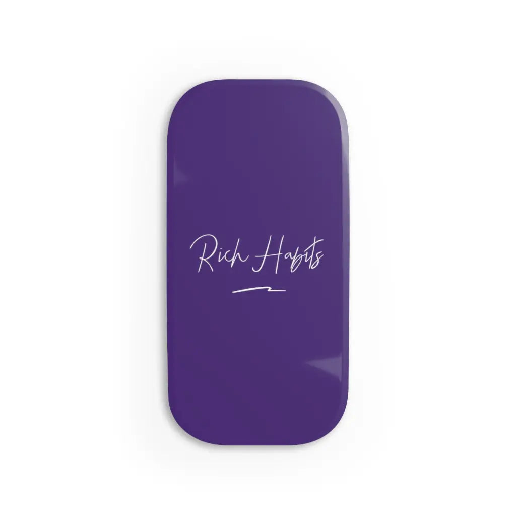 Purple Phone Click-On Grip - Glossy / One size / White -