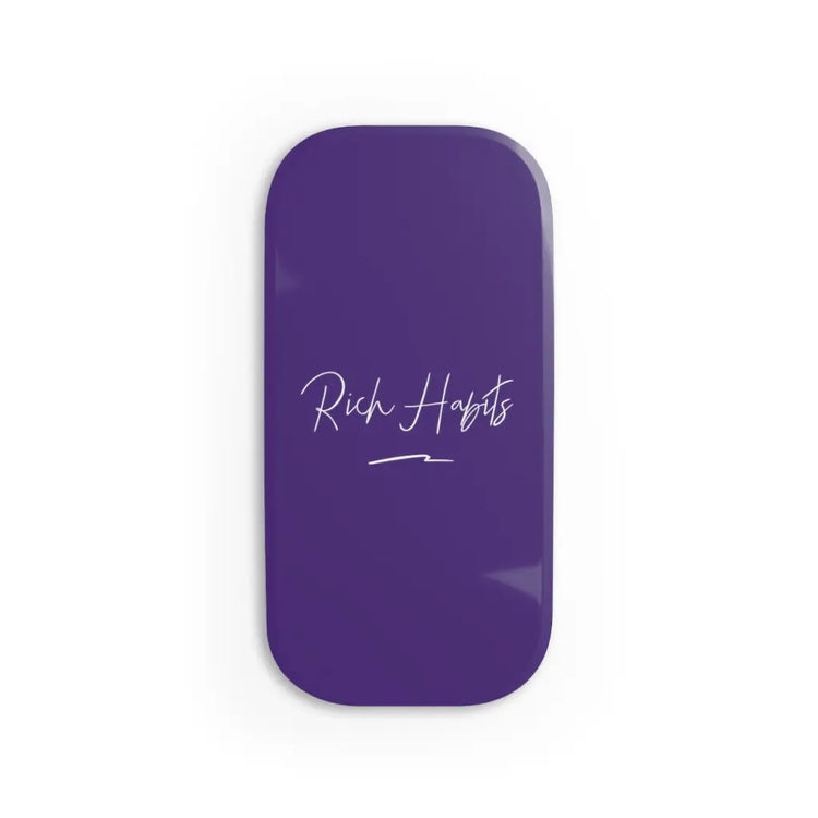 Purple Phone Click-On Grip - Glossy / One size / White -