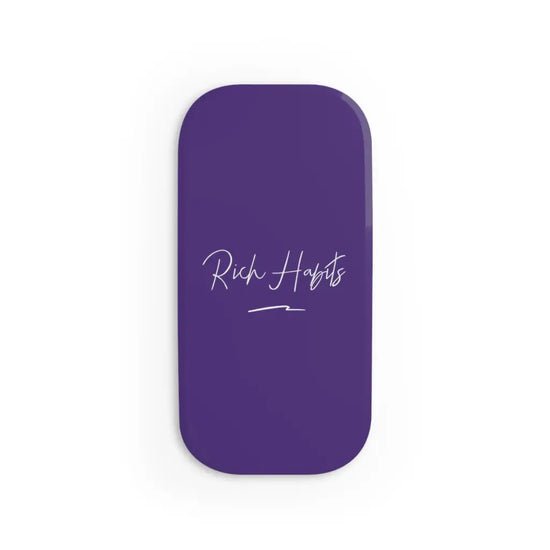 Purple Phone Click-On Grip - Matte / One size / White -