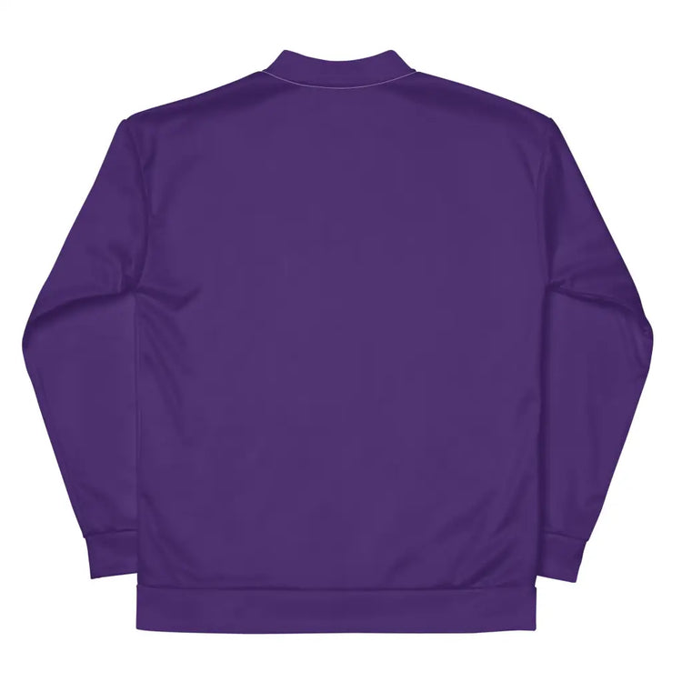 Purple Unisex Bomber Jacket