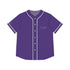 Purple Women’s Baseball Jersey - XS / Black - All Over