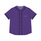 Purple Women’s Baseball Jersey - M / Black - All Over Prints