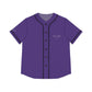 Purple Women’s Baseball Jersey - S / Black - All Over Prints