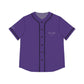 Purple Women’s Baseball Jersey - L / Black - All Over Prints