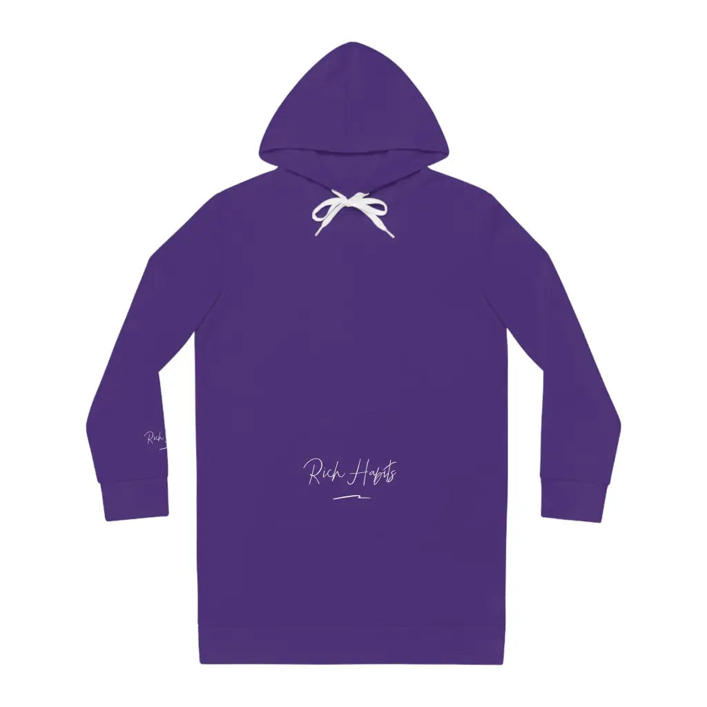 Purple Women’s Hoodie Dress - S / Seam thread color