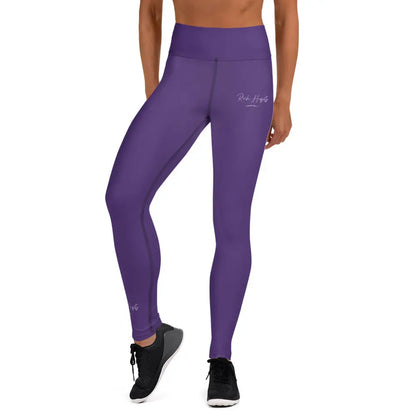 purple Yoga Leggings - XS