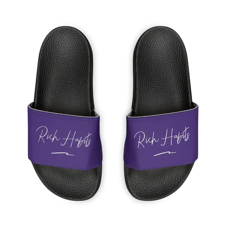 Purple Youth PU Slide Sandals - Shoes