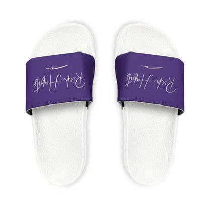 Purple Youth PU Slide Sandals - White / Kid’s 13 - Shoes