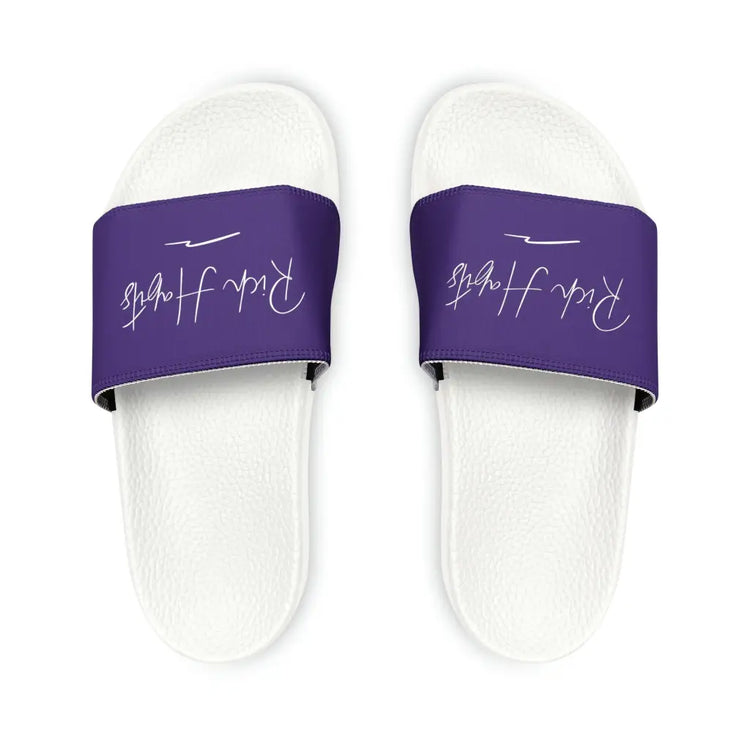 Purple Youth PU Slide Sandals - White / Kid’s 13 - Shoes