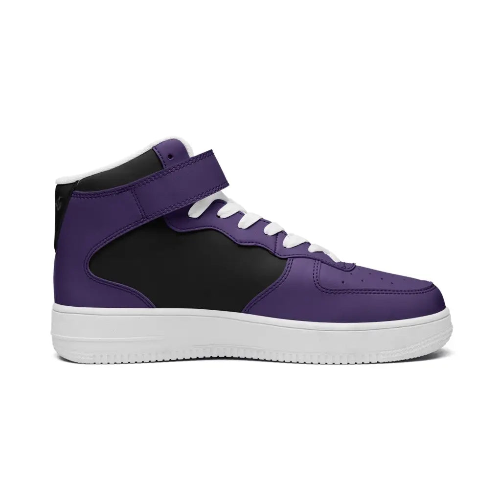 RH1 Purple/Black High Top Leather Sneakers - Shoes