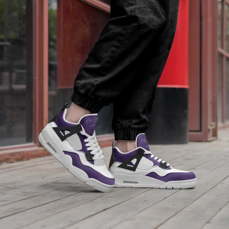 RH4 Purple/White Fashion Sneakers - Shoes