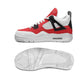 RH4 Red/White Fashion Sneakers - Shoes