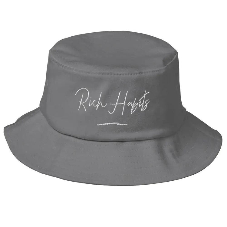 Old School Bucket Hat - Grey