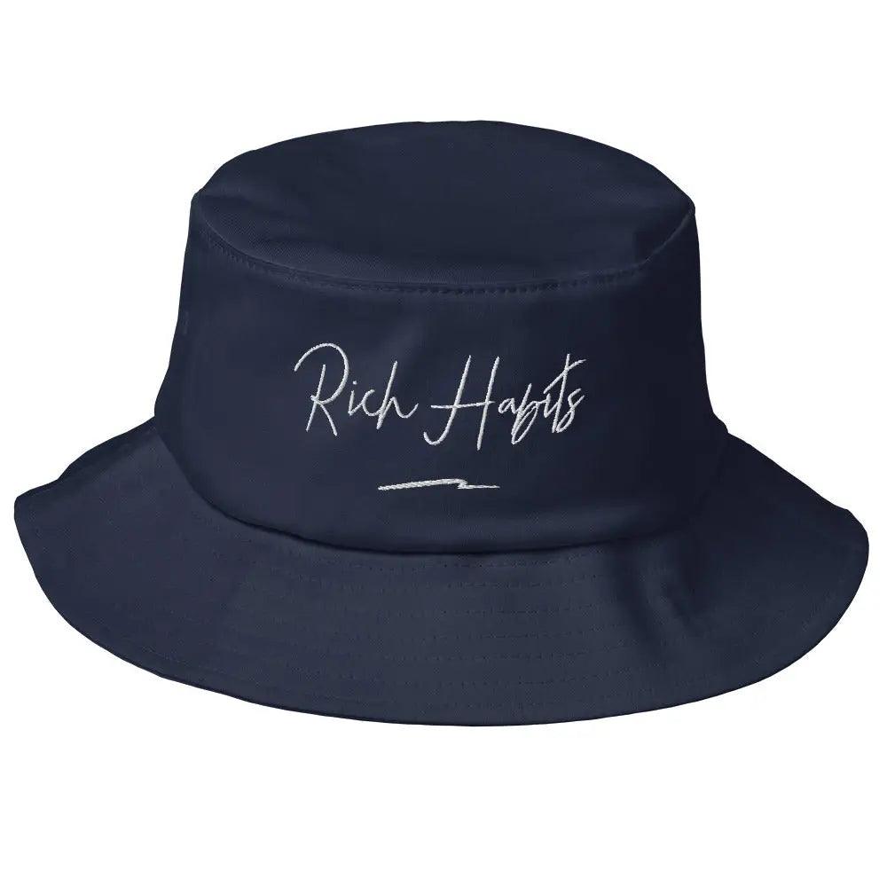 Old School Bucket Hat - Navy