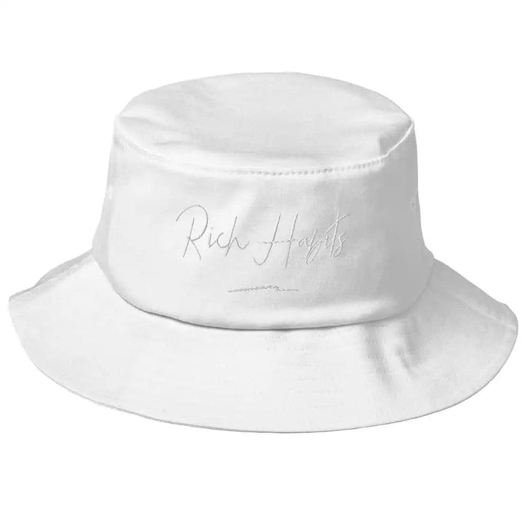 Old School Bucket Hat - White