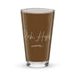 Shaker pint glass