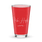 Shaker pint glass