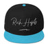 Snapback Hat - Aqua blue / Black