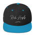 Snapback Hat - Black/ Teal