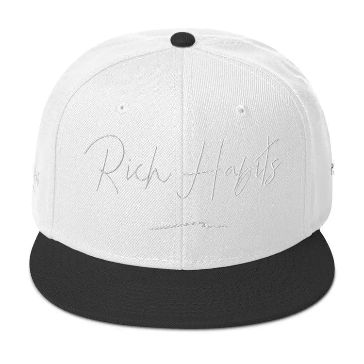 Snapback Hat - Black / White