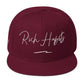 Snapback Hat - Burgundy maroon