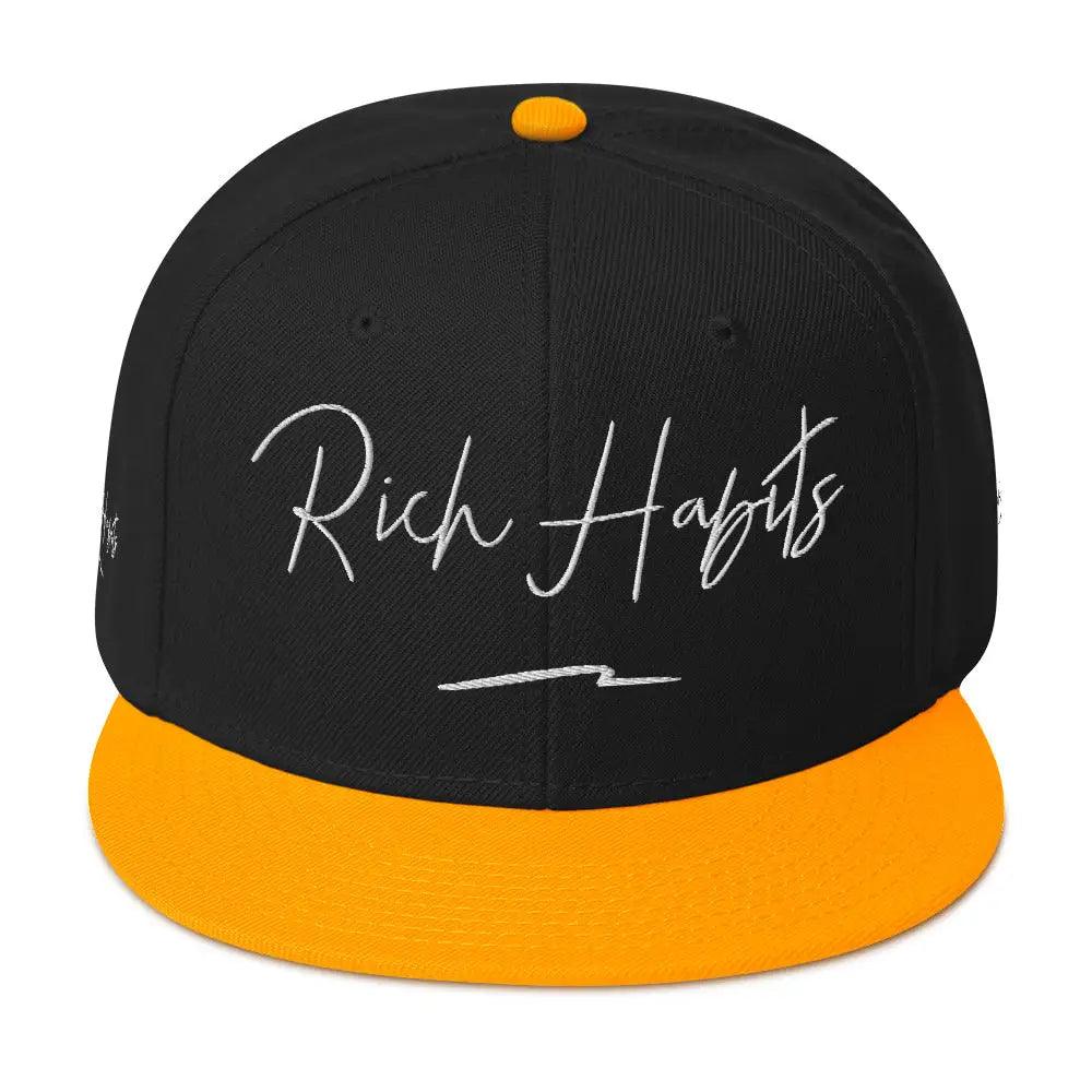 Snapback Hat - Gold / Black