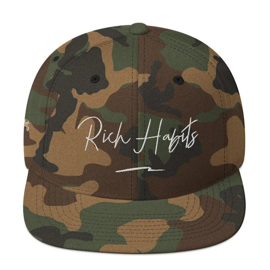 Snapback Hat - Green Camo