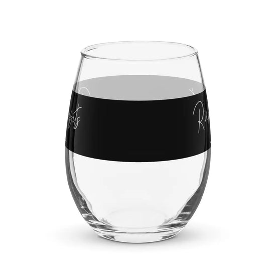 Stemless wine glass