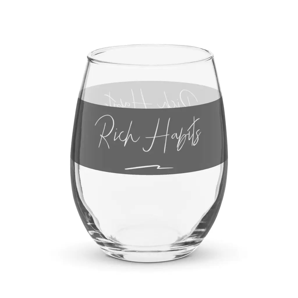 Stemless wine glass