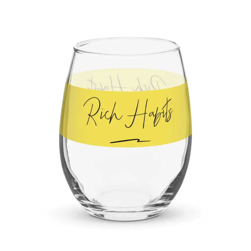 Stemless wine glass