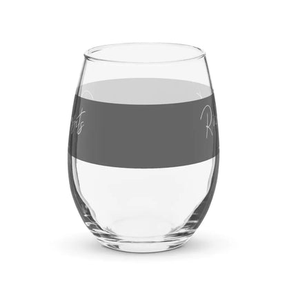 Stemless wine glass