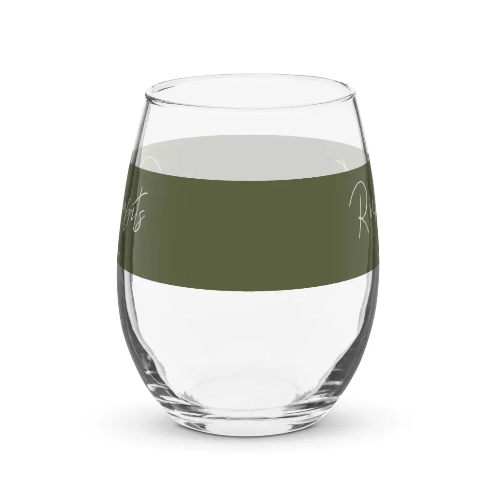 Stemless wine glass