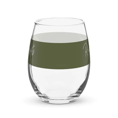 Stemless wine glass