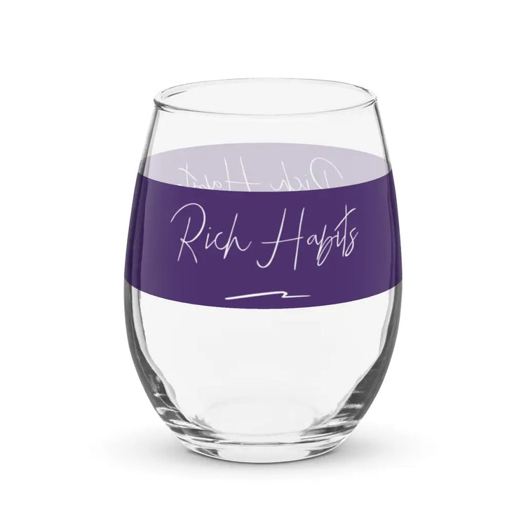 Stemless wine glass