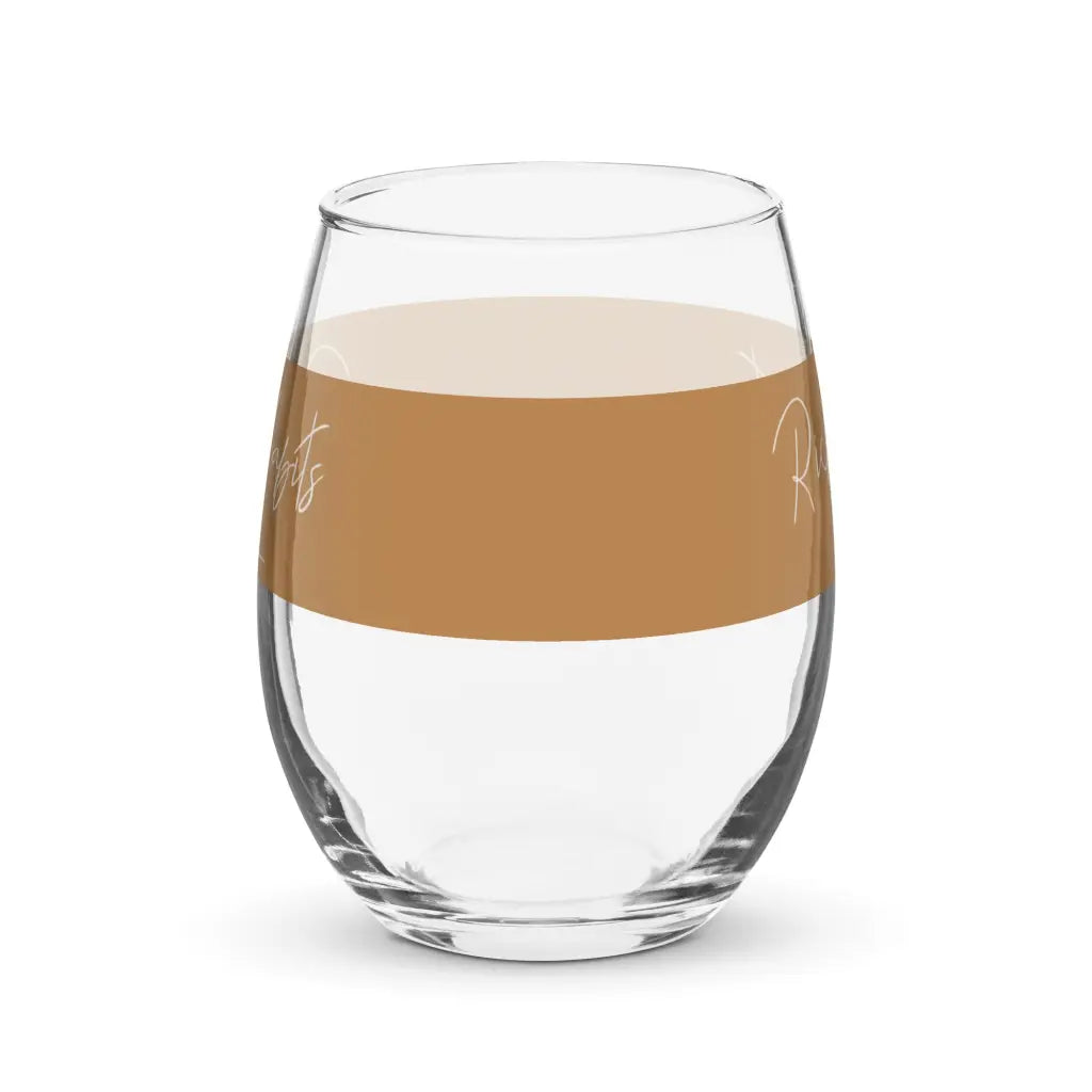 Stemless wine glass