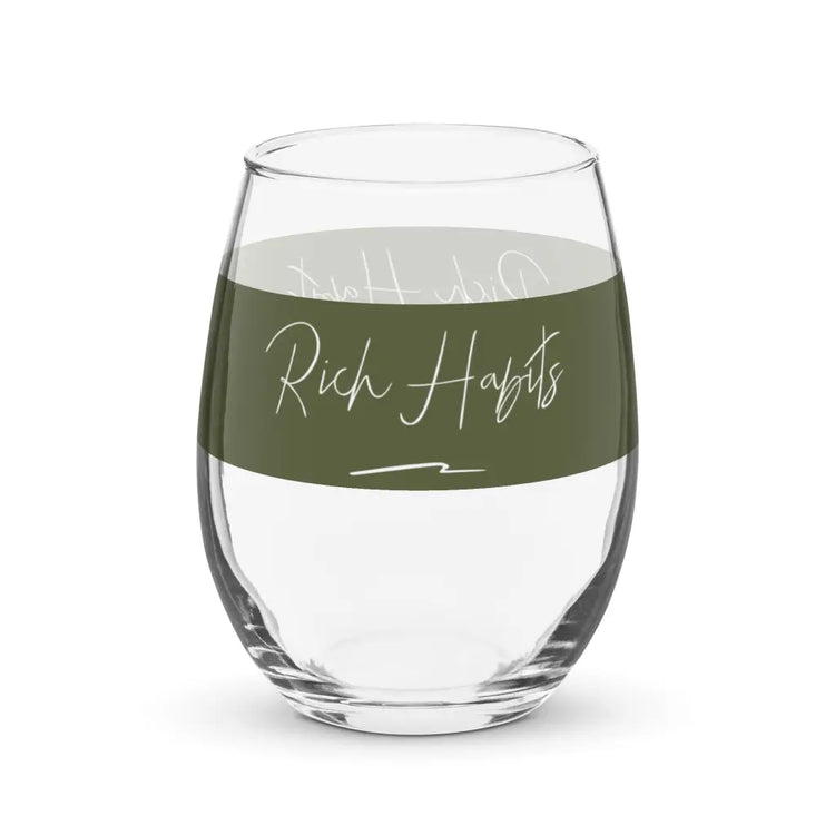 Stemless wine glass