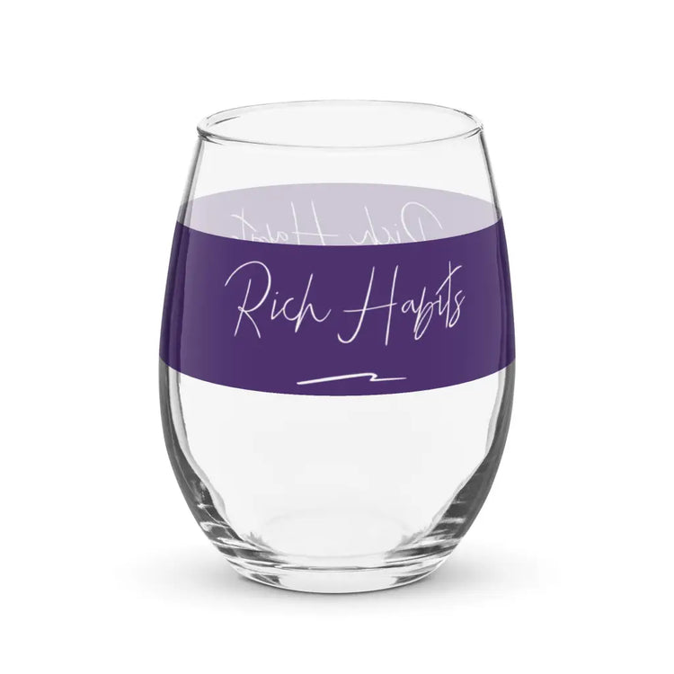 Stemless wine glass