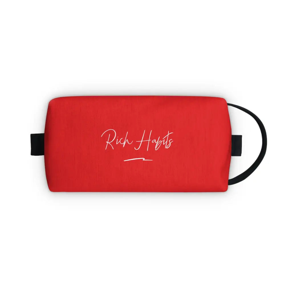 Red Toiletry Bag - 7.5” x 4” 3.8” - Bags