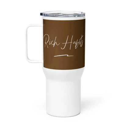 Travel mug with a handle