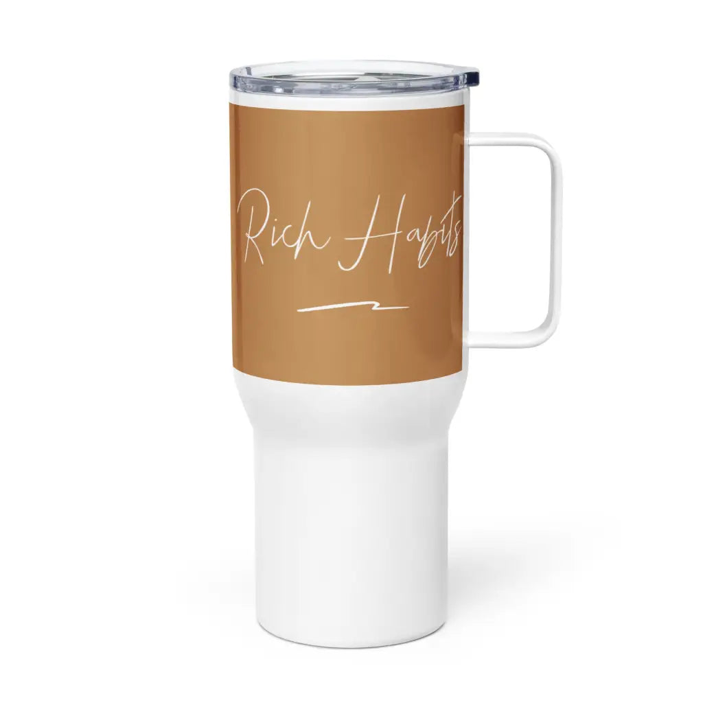 Travel mug with a handle