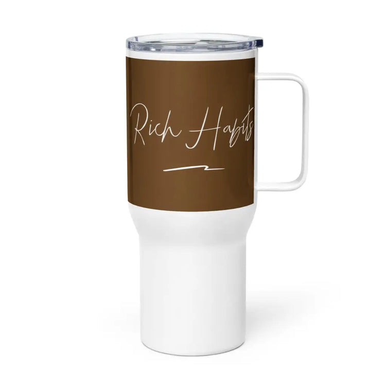 Travel mug with a handle