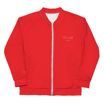 Red Unisex Bomber Jacket - XS