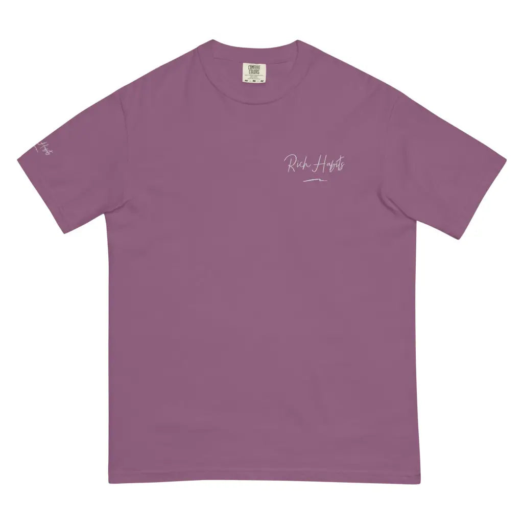 Unisex garment-dyed heavyweight t-shirt - Berry / S