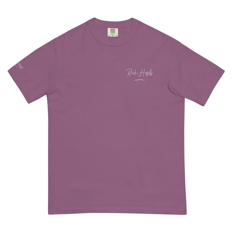 Unisex garment-dyed heavyweight t-shirt - Berry / S