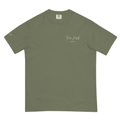 Unisex garment-dyed heavyweight t-shirt - Moss / S