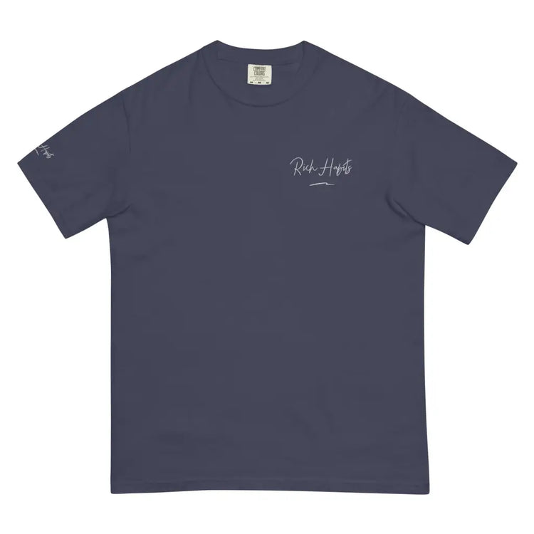 Unisex garment-dyed heavyweight t-shirt - True Navy / S