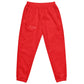 Red Unisex track pants - Black / XS