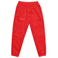 Red Unisex track pants - White / XS